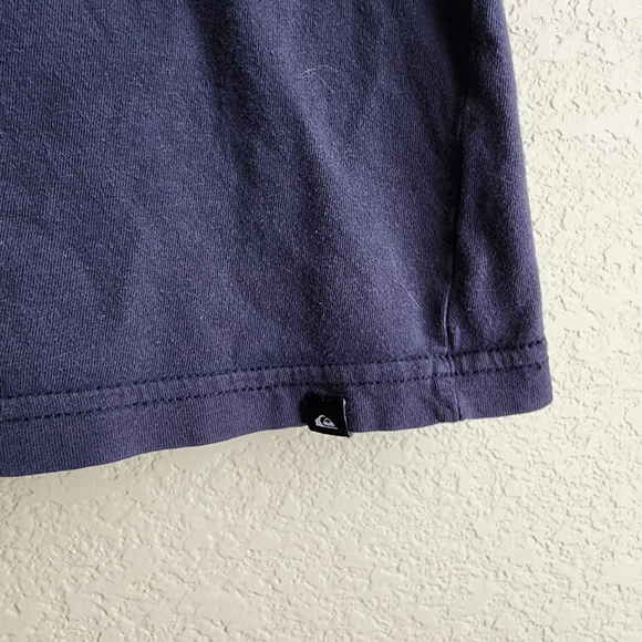 Quicksilver Navy Skull Graphic Kids T-Shirt Size XL - Picture 6 of 8